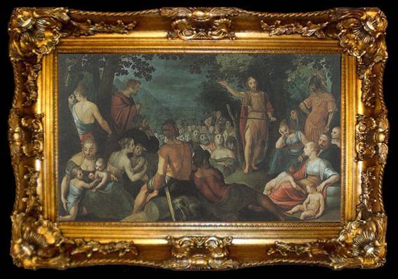 framed  Peter Paul Rubens Fohn the Baptist Preacbing (MK01), ta009-2